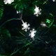 Ikonka Snowflake LED String Lights 10m 100LED, Cold White