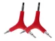 3-Way Bike Allen Wrench 4 5 6 mm Y-Shaped Hex Key, Silver Red