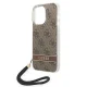 Guess 4G Cord Case for iPhone 14 Pro, Brown