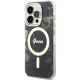 Guess iPhone 14 Pro Max Case Golden Marble MagSafe, Black