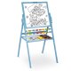 Ricokids Double-Sided Wooden Kids Easel, Magnetic Whiteboard & Chalkboard, blue