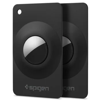 Spigen AirFit 2 Card-Style Case for Apple AirTag 1 / 2, 2-Pack, Black