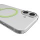 Puro iPhone 17 Case Lite Mag with MagSafe Support, Transparent with Green Ring