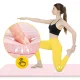 NBR Yoga & Fitness Mat 180×60×1.5 cm with Carry Straps, light pink