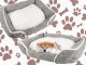 Soft and comfortable dog bed with pillow, size M