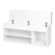 ModernHome WYJ-249 Shoe Cabinet with Seat and 3 Shelves, White