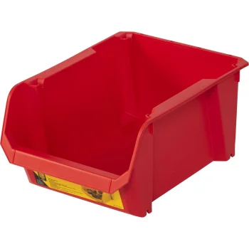 Stanley Open-Front Storage Bin 4 STST82742-1, 6.4 L, Red
