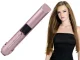 Cordless Ceramic Hair Straightener with LCD & Power Bank, Pink