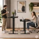 Electric Height Adjustable Desk ModernHome 120x60 cm, 72-118 cm, Black