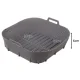 Ruhhy Silicone Air Fryer Liner 20x20 cm, Grey