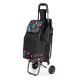 Shopping Cart with Seat for Seniors ModernHome 30L Grocery Trolley with Large Wheels, Gray