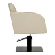 Hairdressing Chair Gabbiano Elda with Hydraulic Lift, Beige / Black