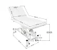 Azzurro 684 Electric Massage Bed, 1 Motor, White