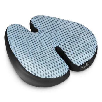 4FIZJO Orthopedic Lumbar Support Pillow, Blue-Black