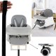 Multifunctional Baby Kids Feeding High Chair Table 6-in-1, Grey