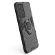 Ring Armor Case for Samsung Galaxy A73 with Ring Holder, Black