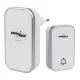 GreenBlue GB157 W Wireless Kinetic Doorbell, 38 Melodies, 200m, White