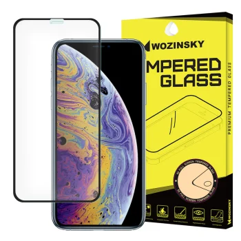 5D Tempered Glass for Apple iPhone X 10 / 11 Pro 5.8" Screen 0.3mm 9H, black