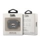 Чехол Karl Lagerfeld для AirPods 3 Glitter Karl\'s Head, черный