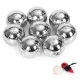 Bocce Ball Set with 8 Steel Boules Petanque Balls and Carrying Case