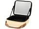 Travel Cosmetic Case with Detachable LED Mirror, Ecru