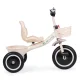ECOTOYS Kids Tricycle with Baskets and Bell, Beige
