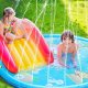 Kids Inflatable Wading Pool with Fountain, Splash Play Mat, 170 cm