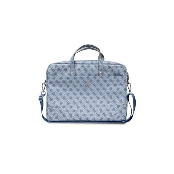 Guess Saffiano 4G Triangle Logo bag  a 16'' laptop - blue