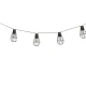 Solar Garden String Lights 10 LED Bulbs, Loft Style