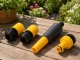 Garden Hose Spray Gun with Connectors, Yellow-Black