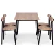 Dining Table Set for 4 OSLO Kitchen Table and Chairs by ModernHome