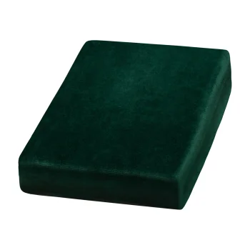 Velour Cosmetic Chair Cover, 70x190 cm, Bottle Green