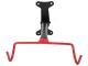 Wall Mounted Bicycle Holder with 2 Hooks, Black