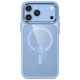 Tech-Protect Magmat MagSafe CC Case for iPhone 17 Pro Max / 18 Pro Max, Light Blue Clear