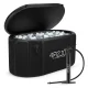 Inflatable Ice Bath Tub 4FIZJO Drop-Stitch Oval 150x80x75 cm, Black