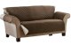 Couch Coat Reversible Microfiber Sofa Cover Furniture Protector from Pets Dogs, Brown/Beige