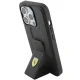 Ferrari iPhone 15 Pro Case Grip Stand Metal Logo, Black