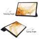 Samsung Galaxy Tab S9+ Plus (SM-X810, SM-X816B) Trifold Stand PU Leather Cover Case, Blue