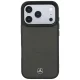 Mercedes-Benz Leather Mesh Bow Line MagSafe Case for iPhone 18 Pro / 17 Pro, Dark Gray