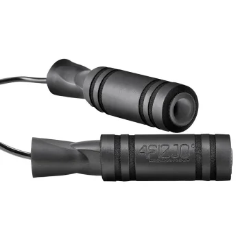 4Fizjo BASIC Skipping Rope with Anti-Slip Handles, Black