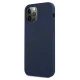 Guess iPhone 12 Pro Max Case Silicone Vintage Script, Blue