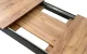 Extendable Dining Table 120-160x80 cm for 4-6 People, Craft Oak