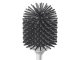 Silicone Toilet Brush, White/Gray