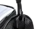 Waterproof Bike Handlebar Bag with Phone Holder and Shoulder Strap, Black
