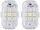 Wireless LED Strobe Lights with Remote, 7 Colors, 2 Pcs