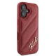 Karl Lagerfeld iPhone 16 Case Diagonal Quilted Script, Red