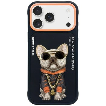 Nimmy Glasses Cool Dog Case for iPhone 17 Pro Max, Black