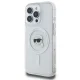 Apple iPhone 16 Pro Max 6.9\'\' Karl Lagerfeld IML Metal Karl Head MagSafe Cover Case, White