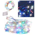 RGB Christmas Wire Fairy Lights 100 LED Battery Operated, 10 m, Multicolor