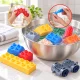 Soft Rubber Sensory Building Blocks, 120 Pcs, Multicolored